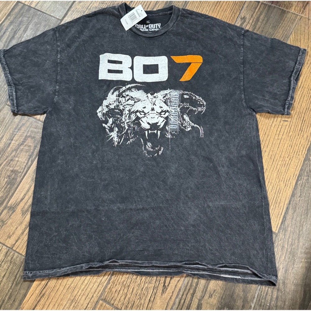 Call of Duty Black Ops 7 Shirt XL Ripple Junction Mineral Wash Graphic Tee BO7